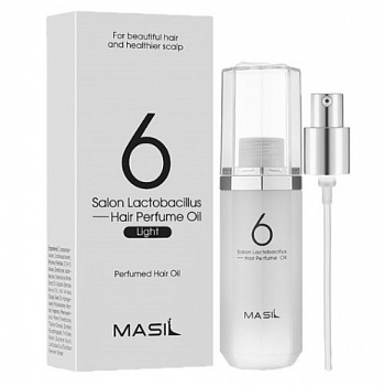 Masil Масло лёгкое парфюмированное для волос 6 Salon Lactobacillus Hair Parfume Oil Light, 66 мл - фото и картинки